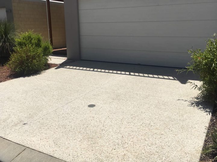 Landscaping concrete work